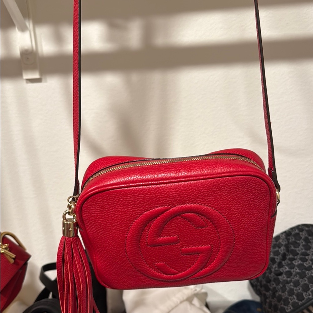 Gucci Vibrant Red Crossbody Bag
